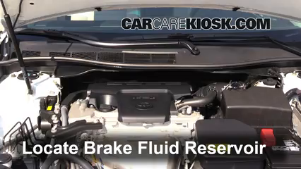 2015 Toyota Camry XLE 2.5L 4 Cyl. Brake Fluid Check Fluid Level